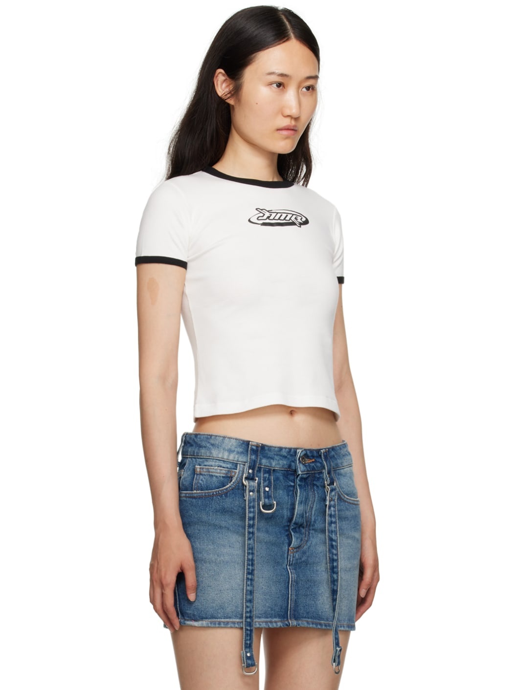 White Fitted T-Shirt - 2