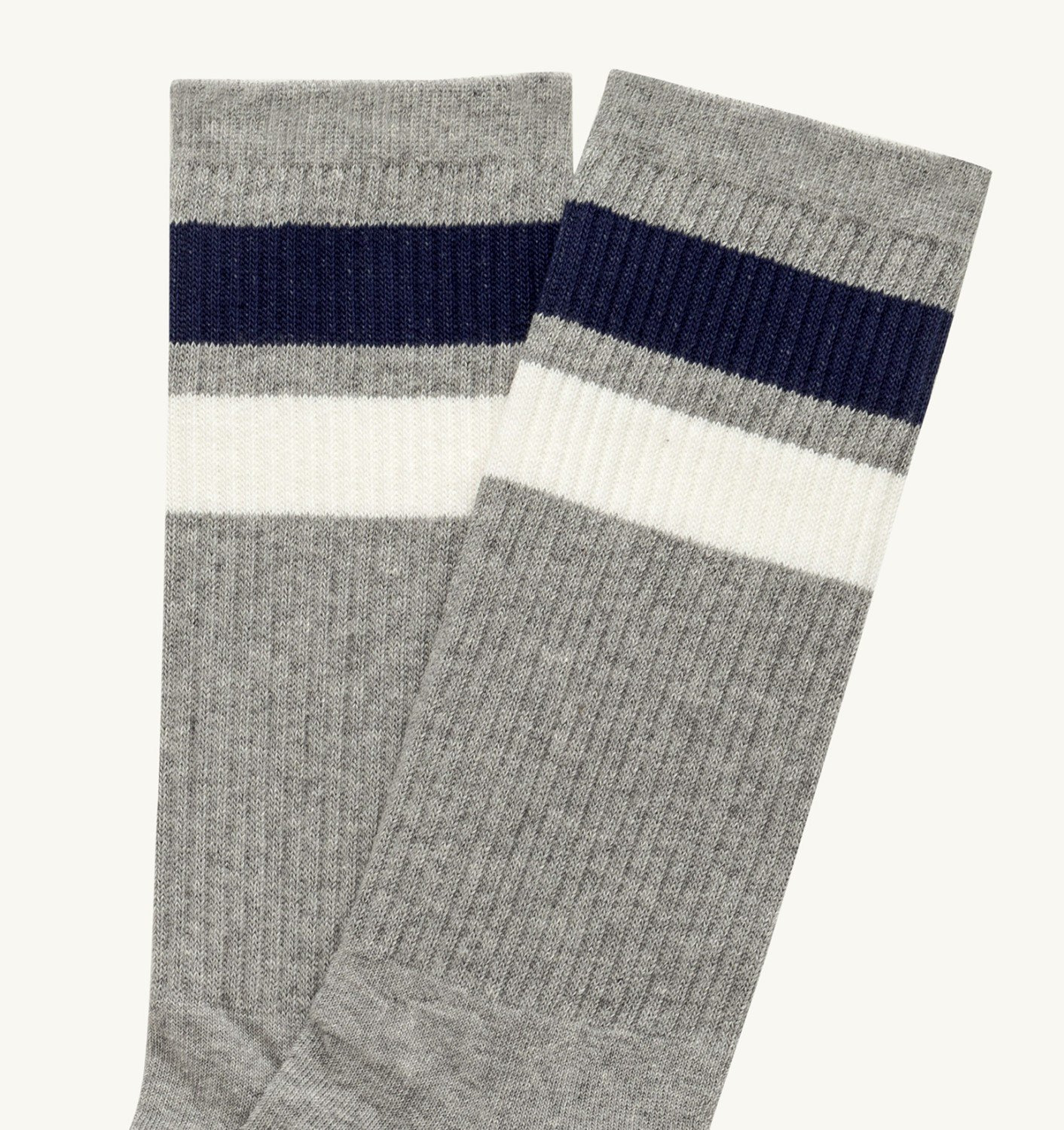 UNISEX STRIPED JACQUARD LOGO SOCK - 2