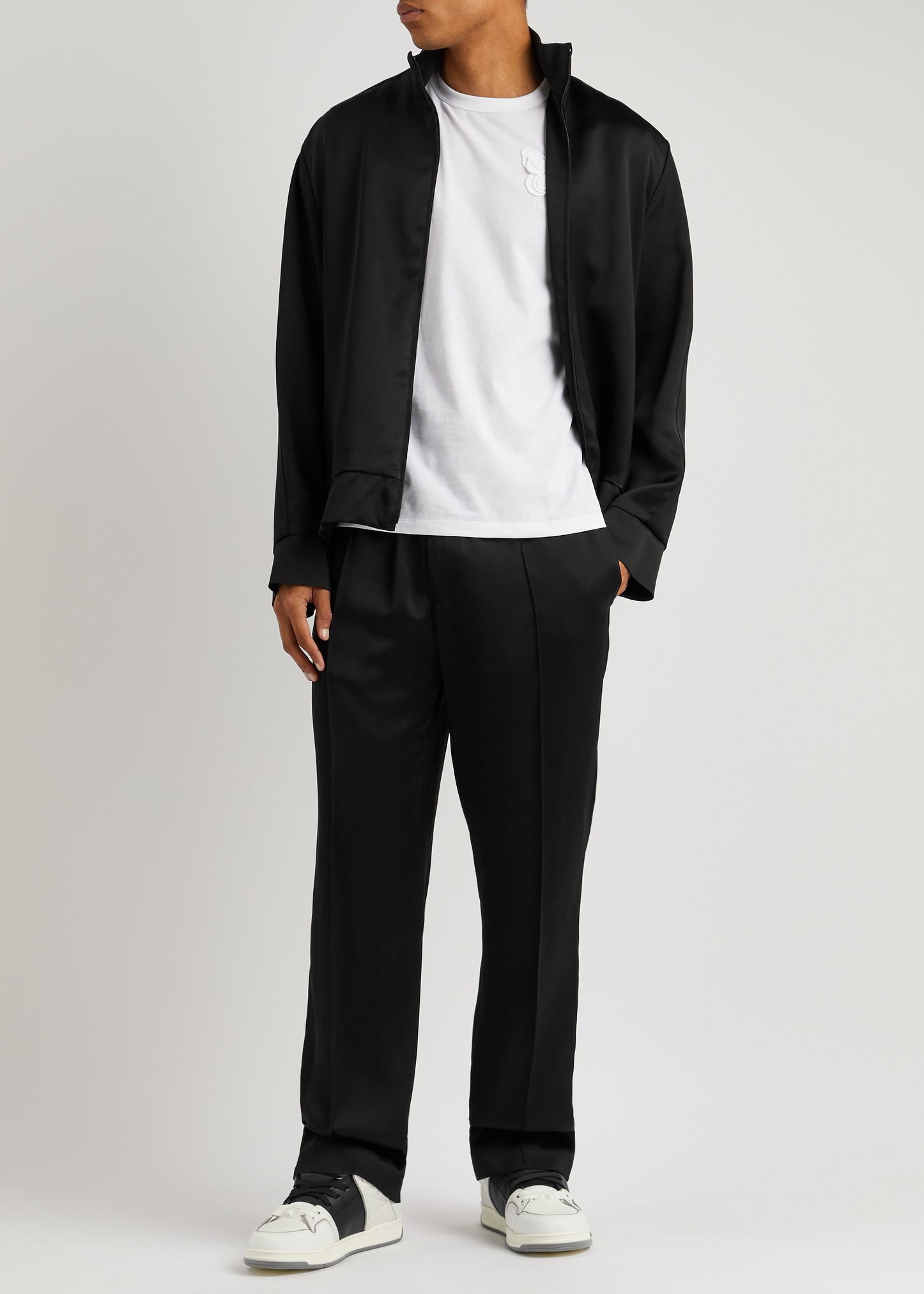 Valentino Rockstud satin track jacket REVERSIBLE