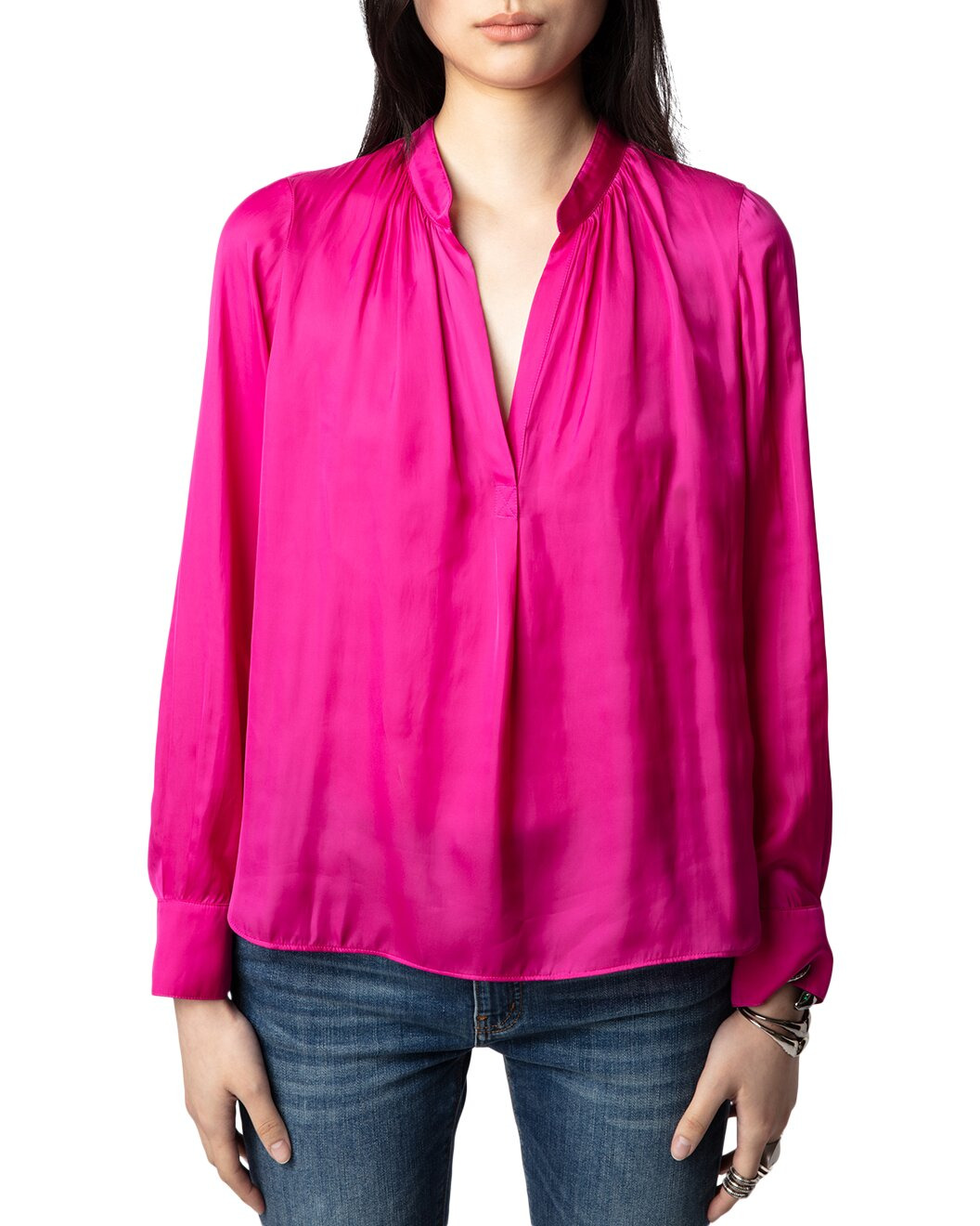 Zadig & Voltaire Tink Satin Raye Shirt - 1