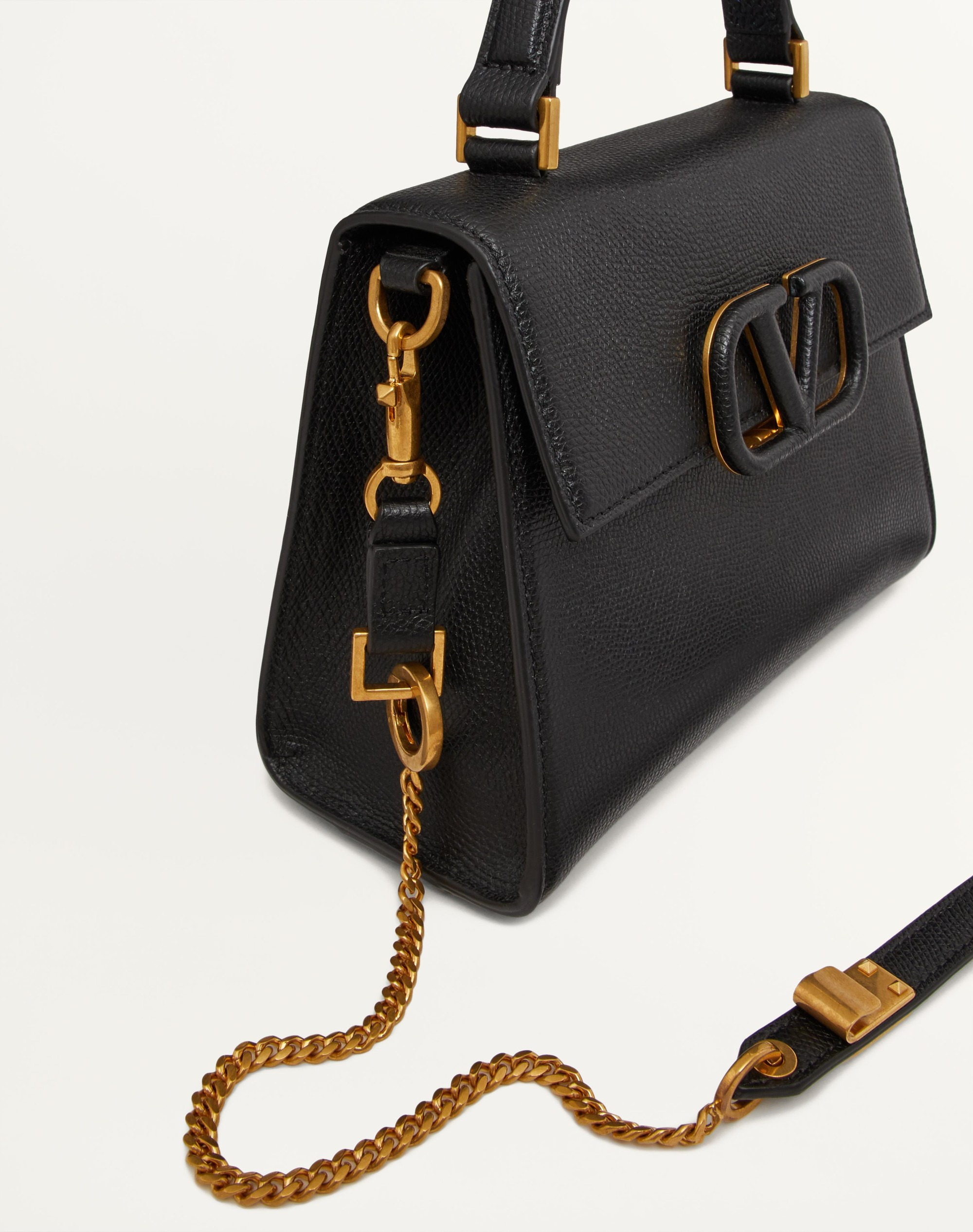 SMALL VSLING GRAINY CALFSKIN HANDBAG - 6