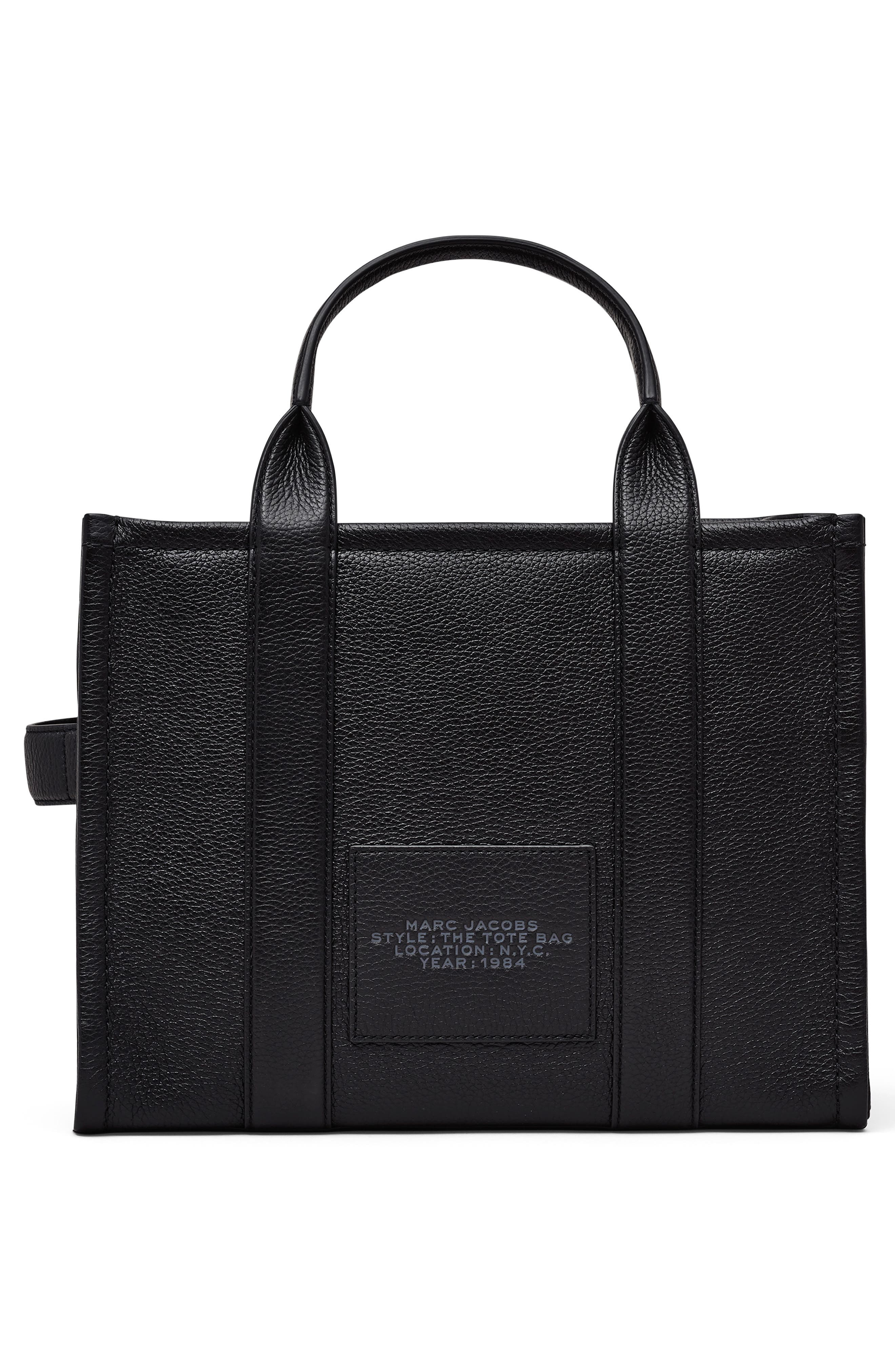 Marc Jacobs The Leather Medium Tote Bag in Black at Nordstrom - 3