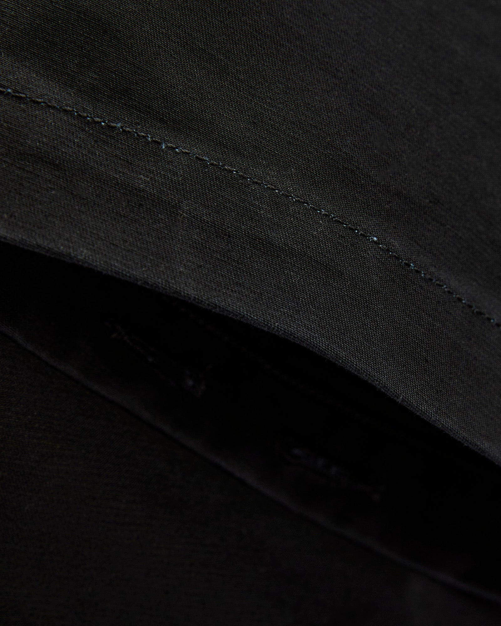 Fatigue Pants in Black Cotton Double Cloth - 8