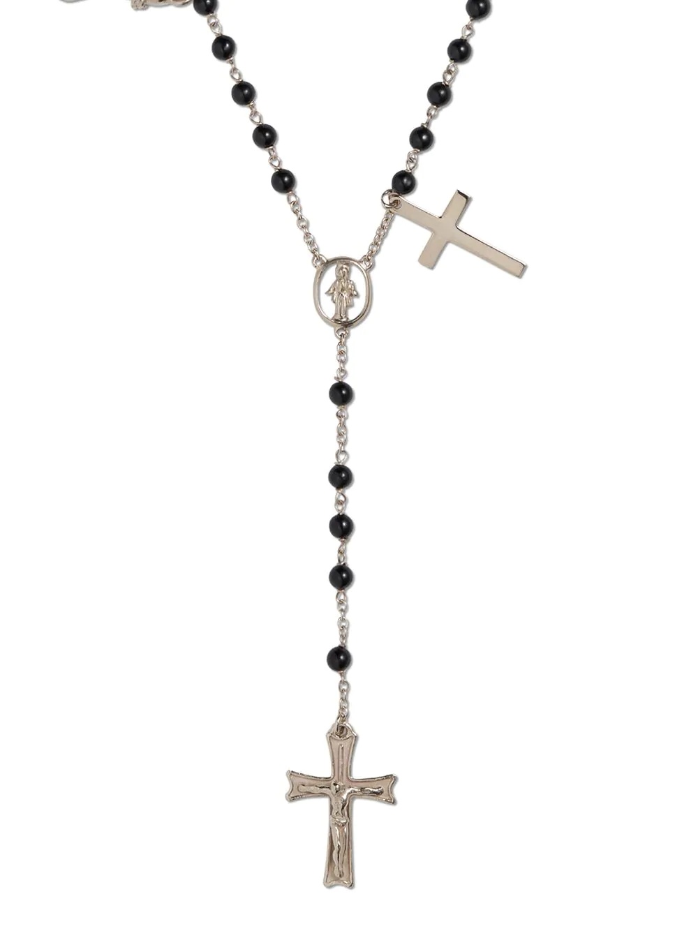 18kt white gold rosary necklace - 2