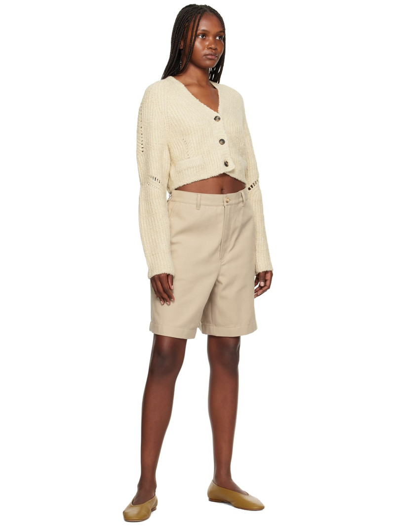 RECTO Beige Button Cardigan outlook