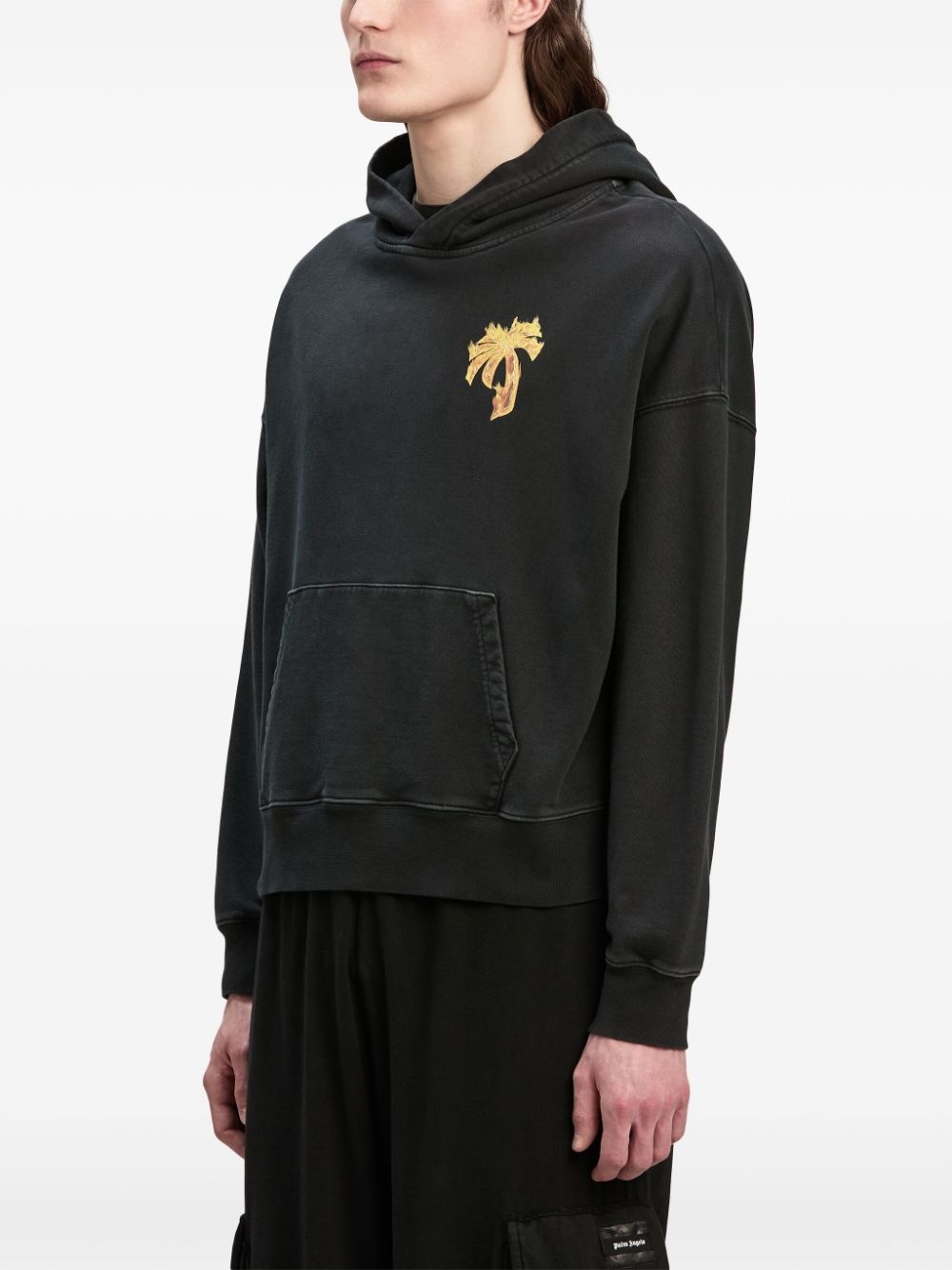 Burning Palm cotton hoodie - 4