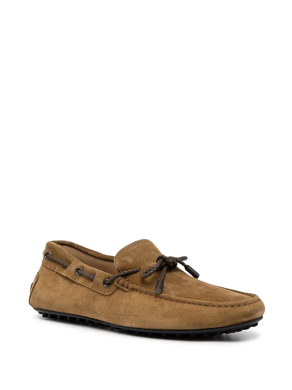 Gommino lace-up suede loafers - 2