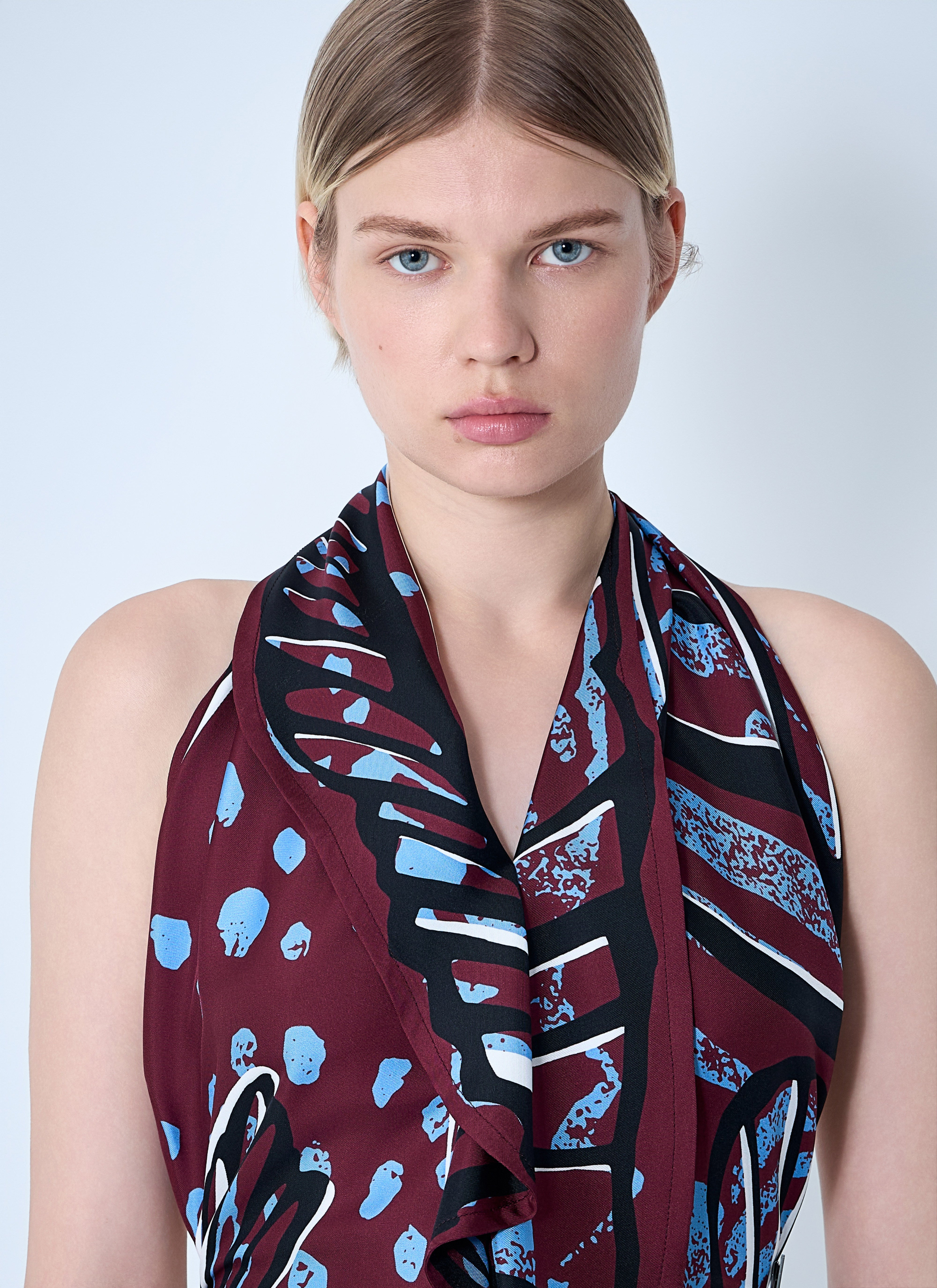 Bottega Veneta Women Silk Twill Printed Top - 5