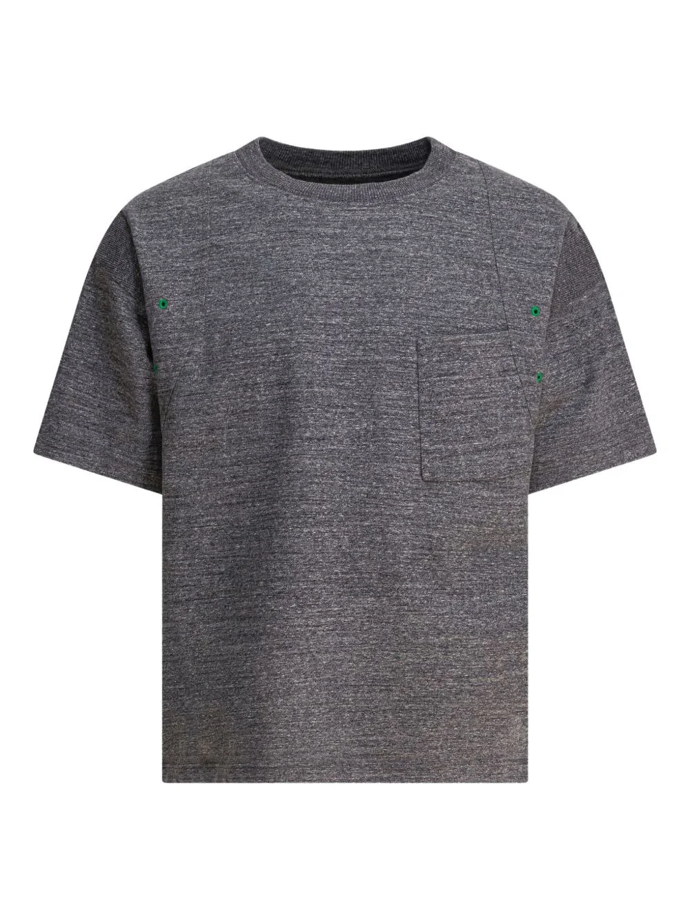 pocket-detail panelled T-shirt - 1