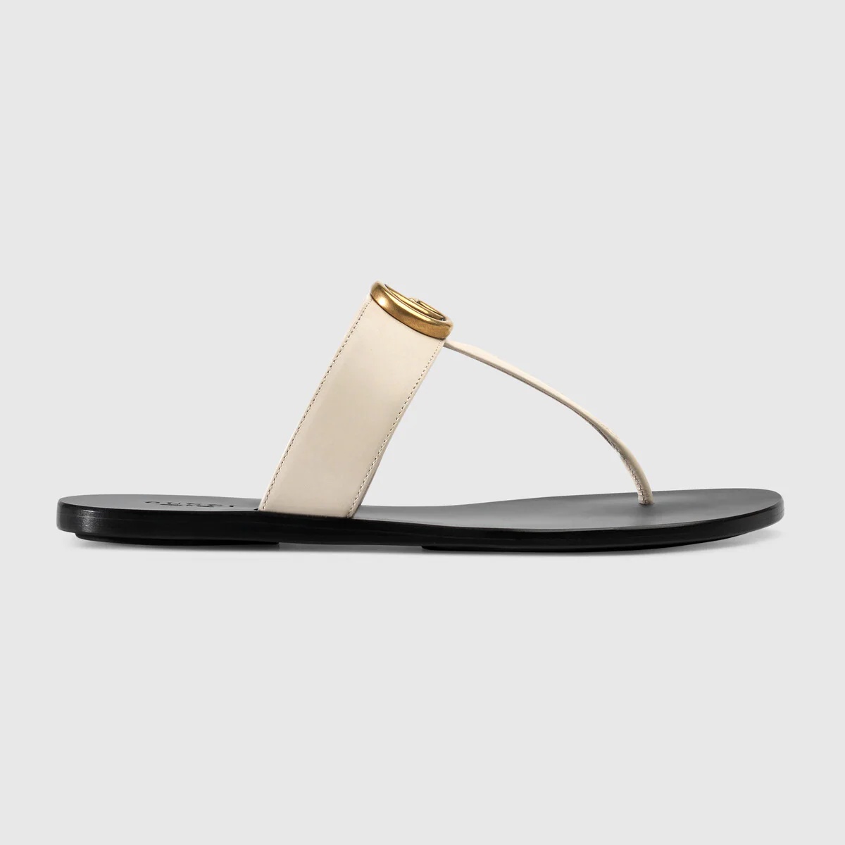 Leather thong sandal gucci online