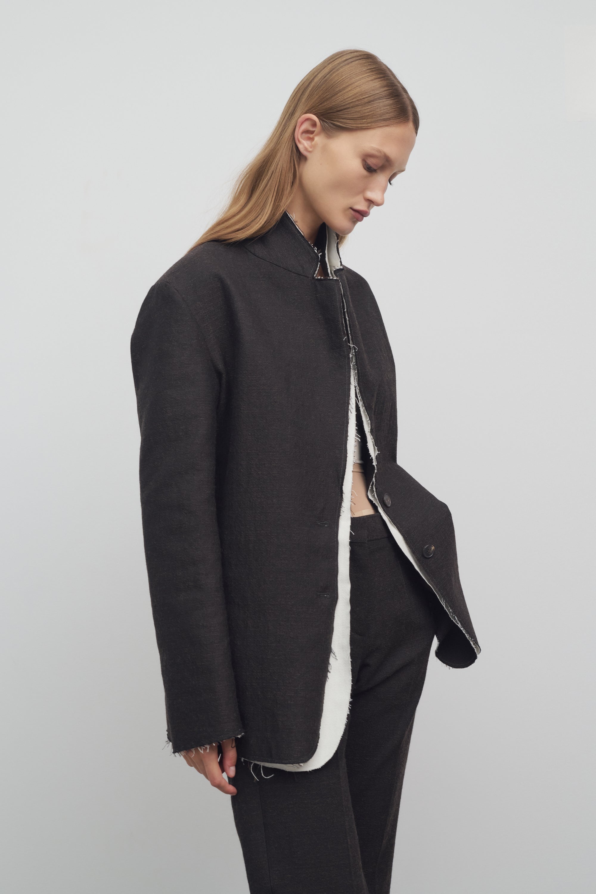 Lysandre Jacket in Cotton and Wool - 3