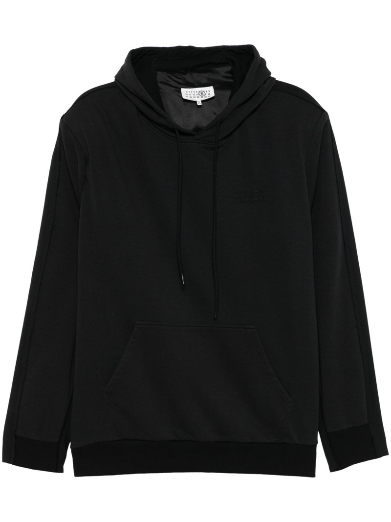numbers-motif hoodie 1