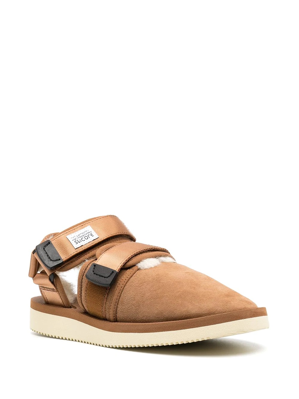 shearling lining sandals - 2