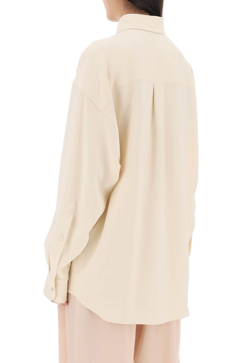 STELLA MCCARTNEY OVERSIZED SHIRT IN CREPE JERSEY - 3