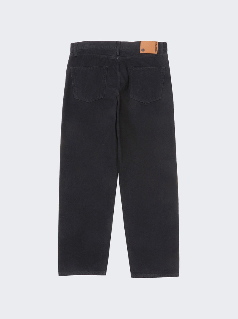 vowels Baggy Denim Jeans Black outlook