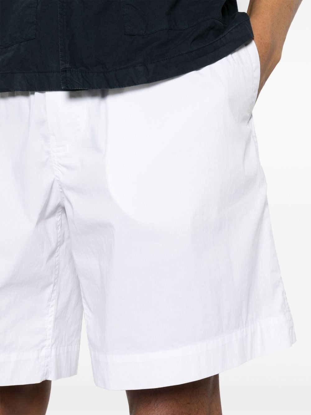 elasticated-waist poplin shorts - 5