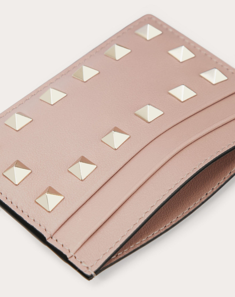 Valentino Rockstud Calfskin Cardholder outlook