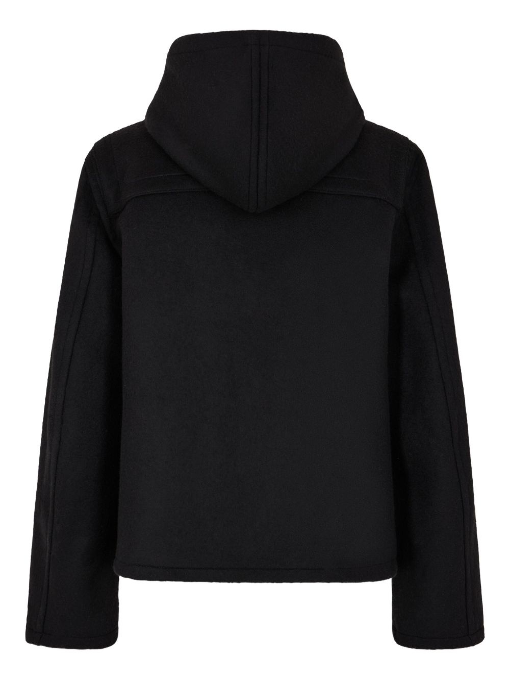 toggle-fastening hooded jacket - 7