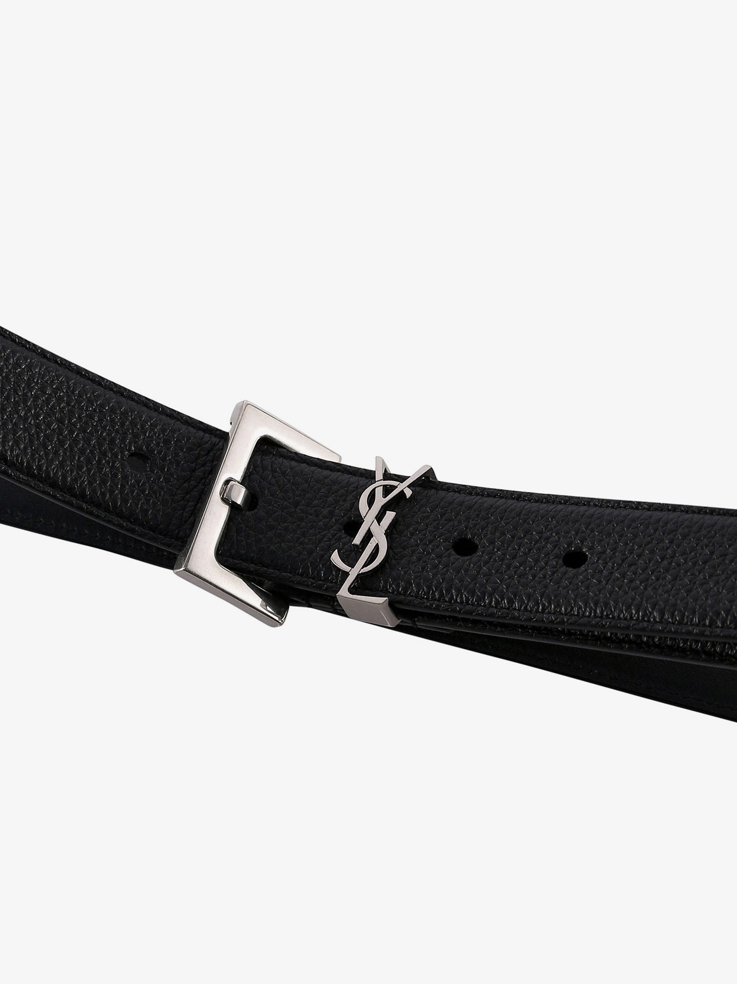 Saint Laurent Men Leather Belt - 3