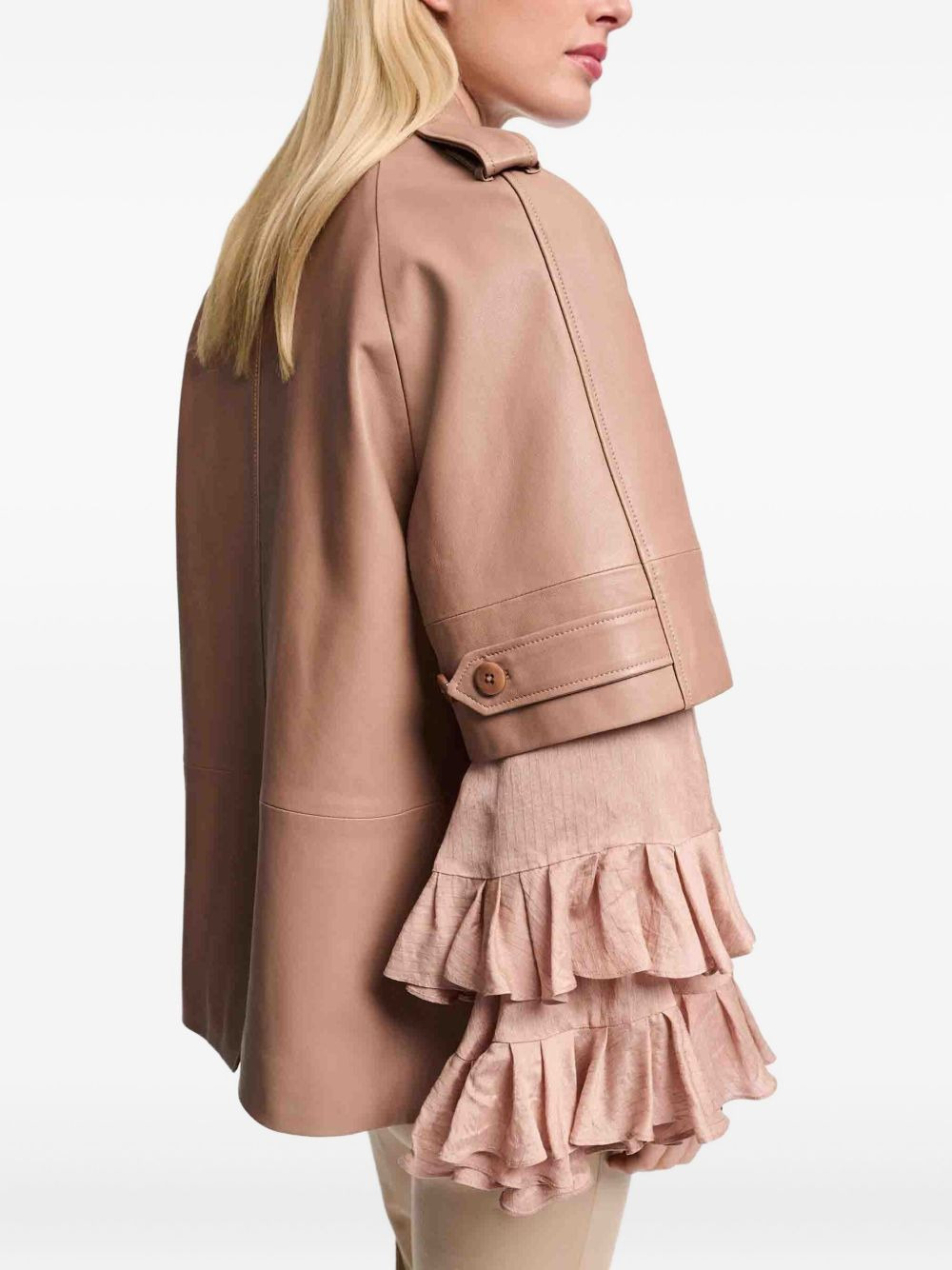 epauletted belted jacket - 4