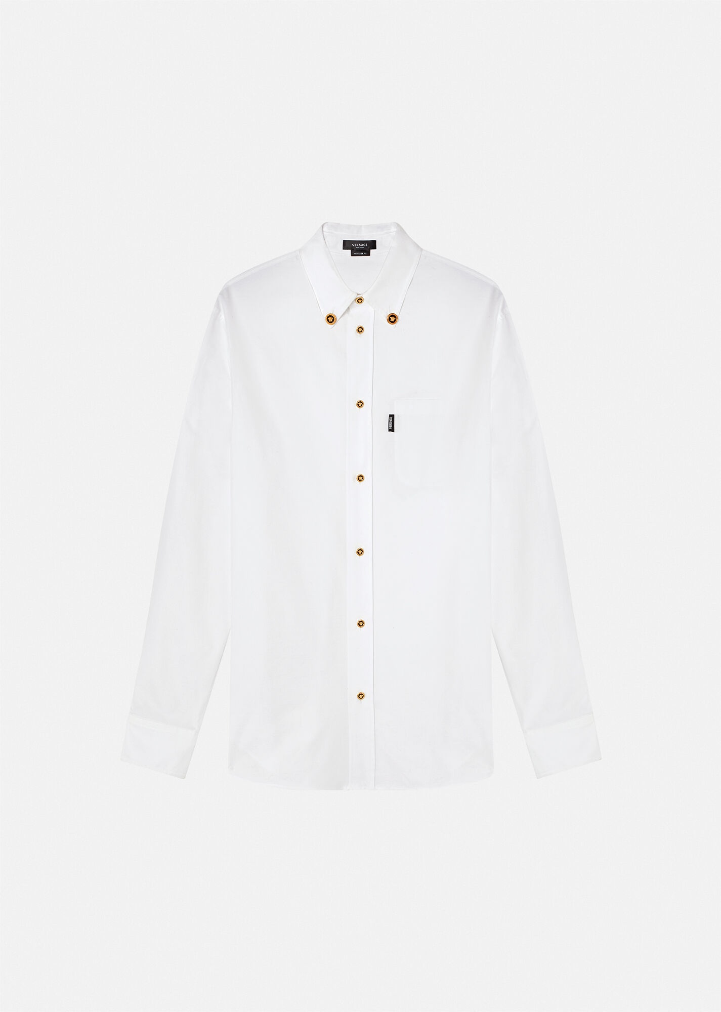 Medusa Button Cotton Shirt - 1