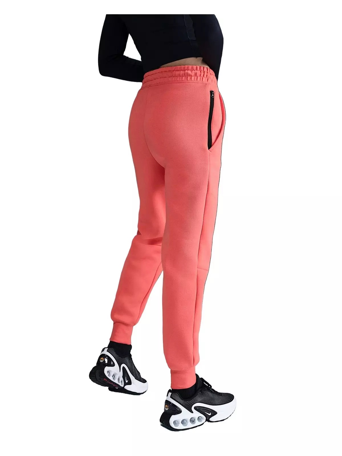 Women's Sportswear Tech Fleece Mid-Rise Joggers - Orange - 2