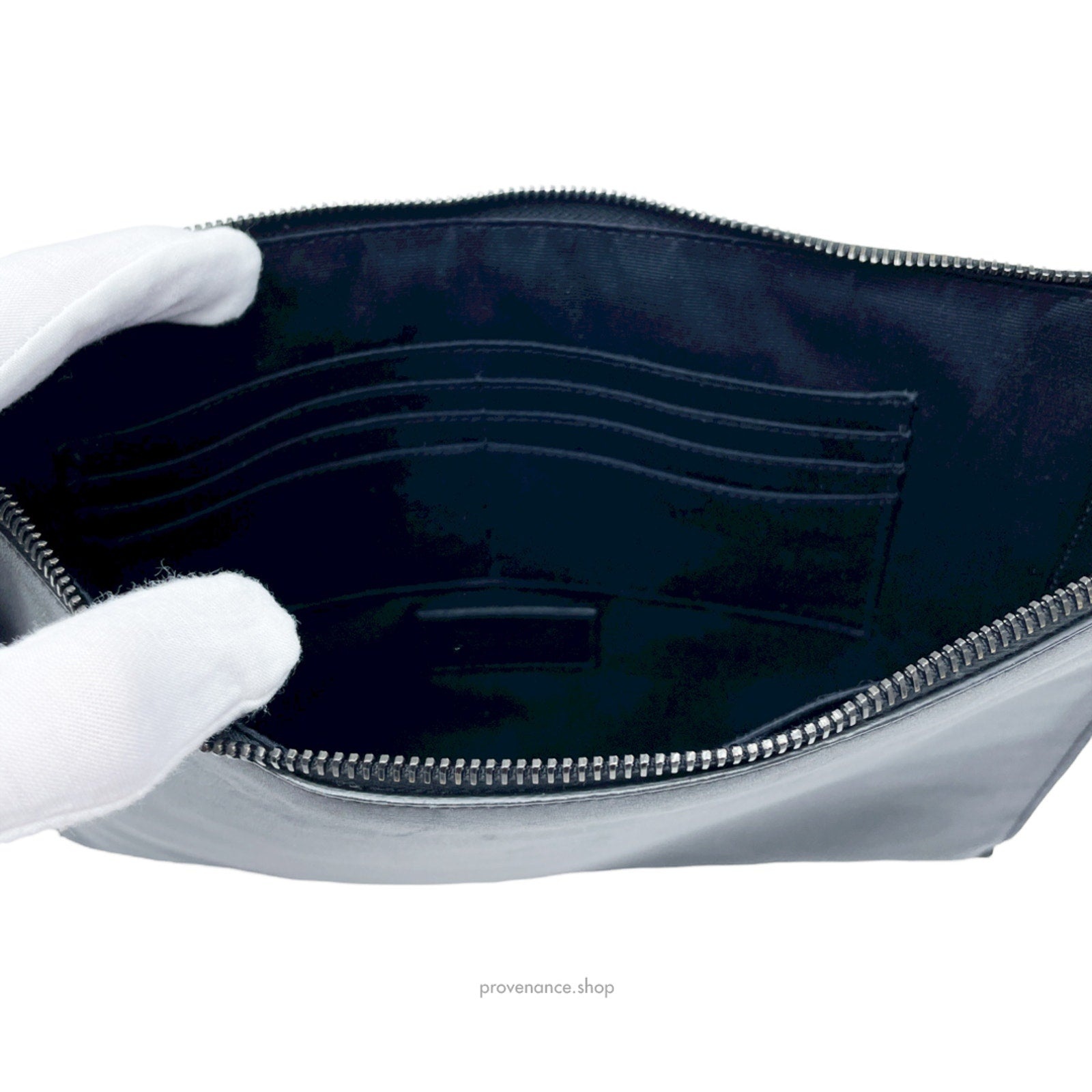 Saint Laurent Paris SLP Zipped Pouch - Shadow Camo - 6