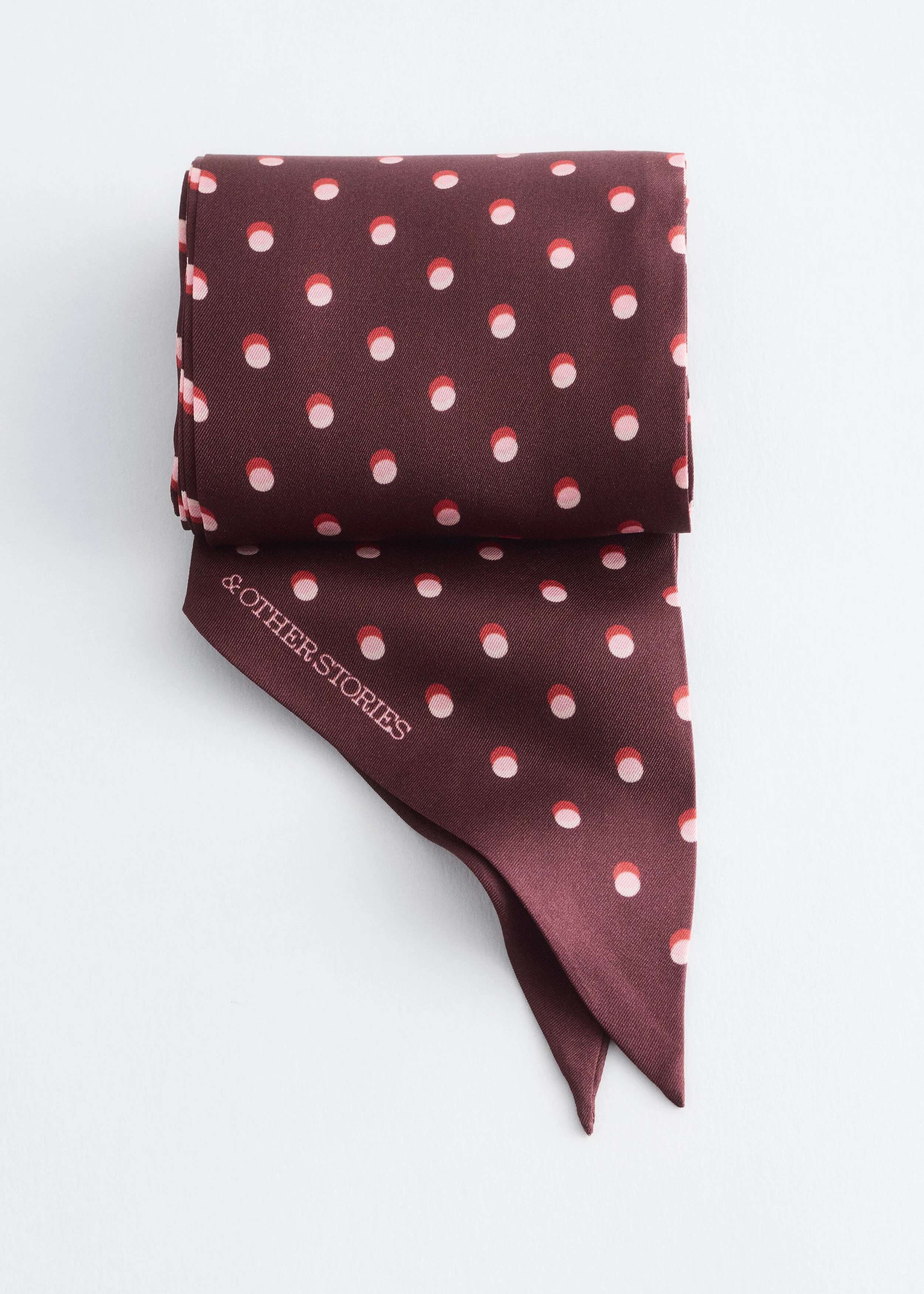 Polka-Dot Silk Scarf - 1