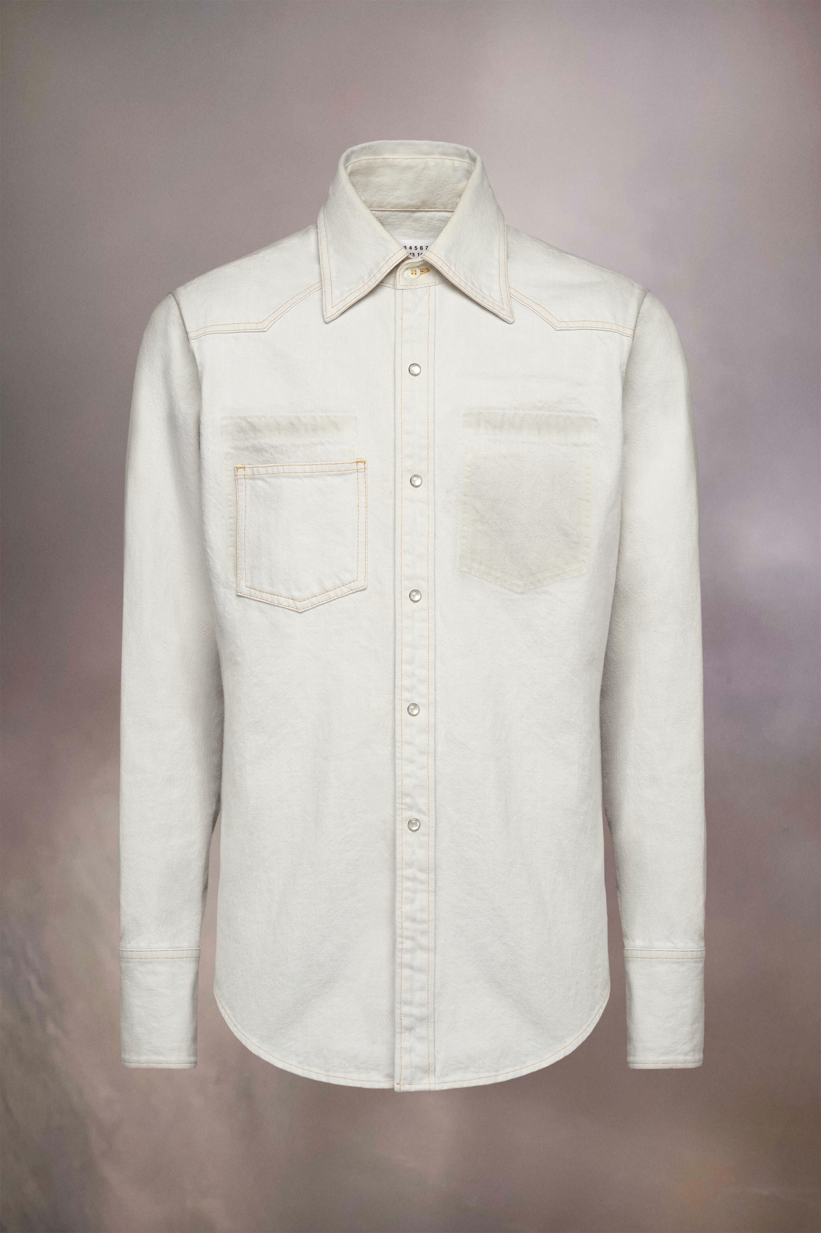 Chalk selvedge denim shirt - 1