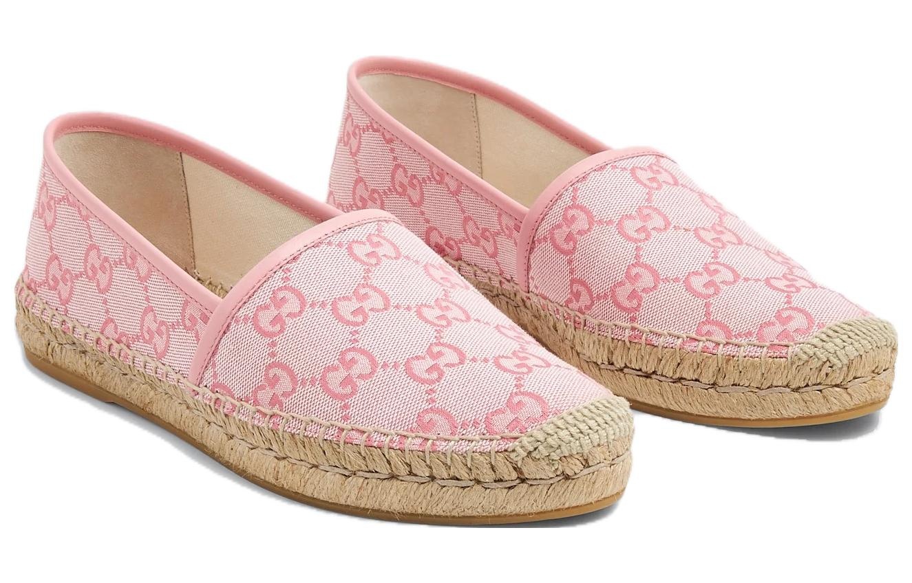 (WMNS) Gucci GG Monogram Espadrilles 'Soft Pink' 739165-9SF40-8472 - 4