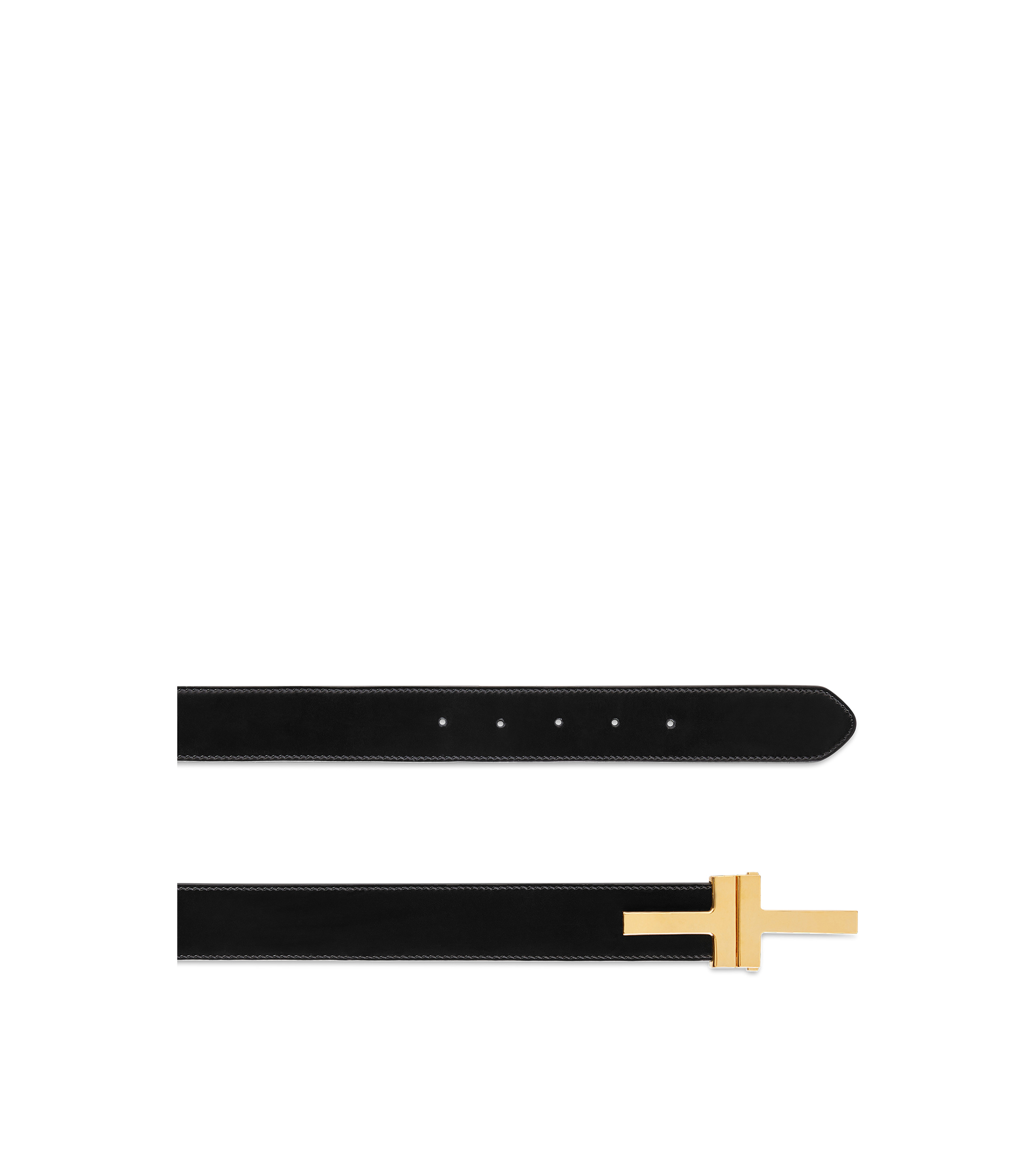 SMOOTH LEATHER DOUBLE T BELT - 2