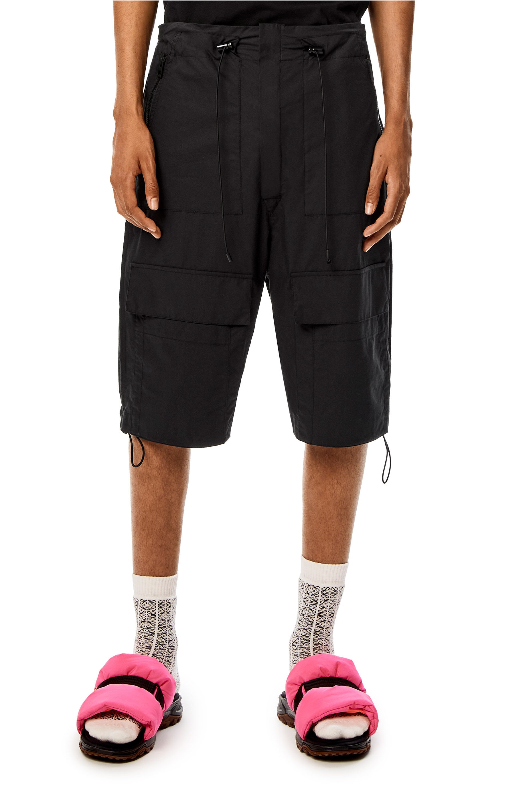 Utility cargo bermuda shorts in cotton - 3