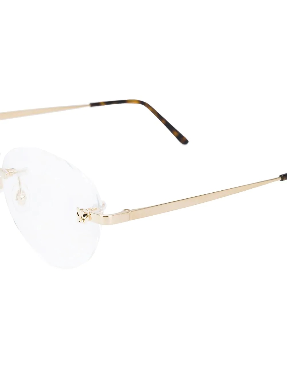 Panthère rectangular frame glasses - 3