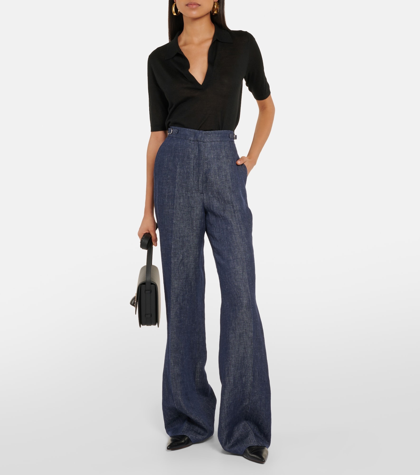 Frank cashmere and silk polo sweater - 2
