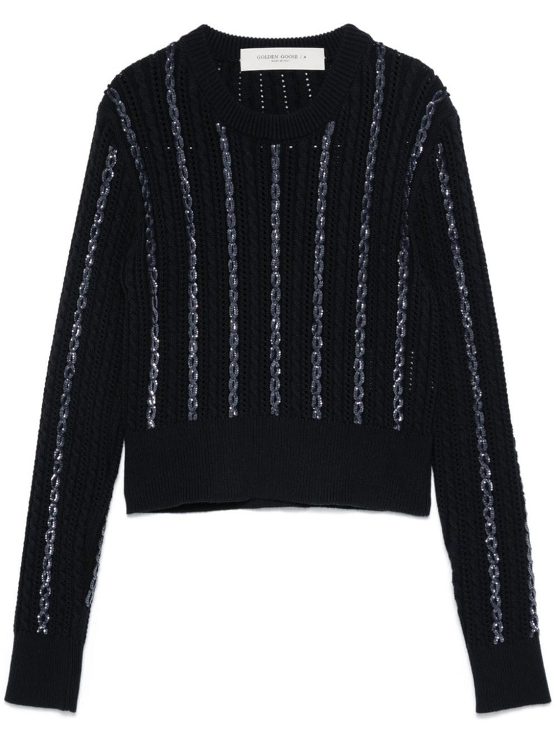 sequin detailing 스웨터 1
