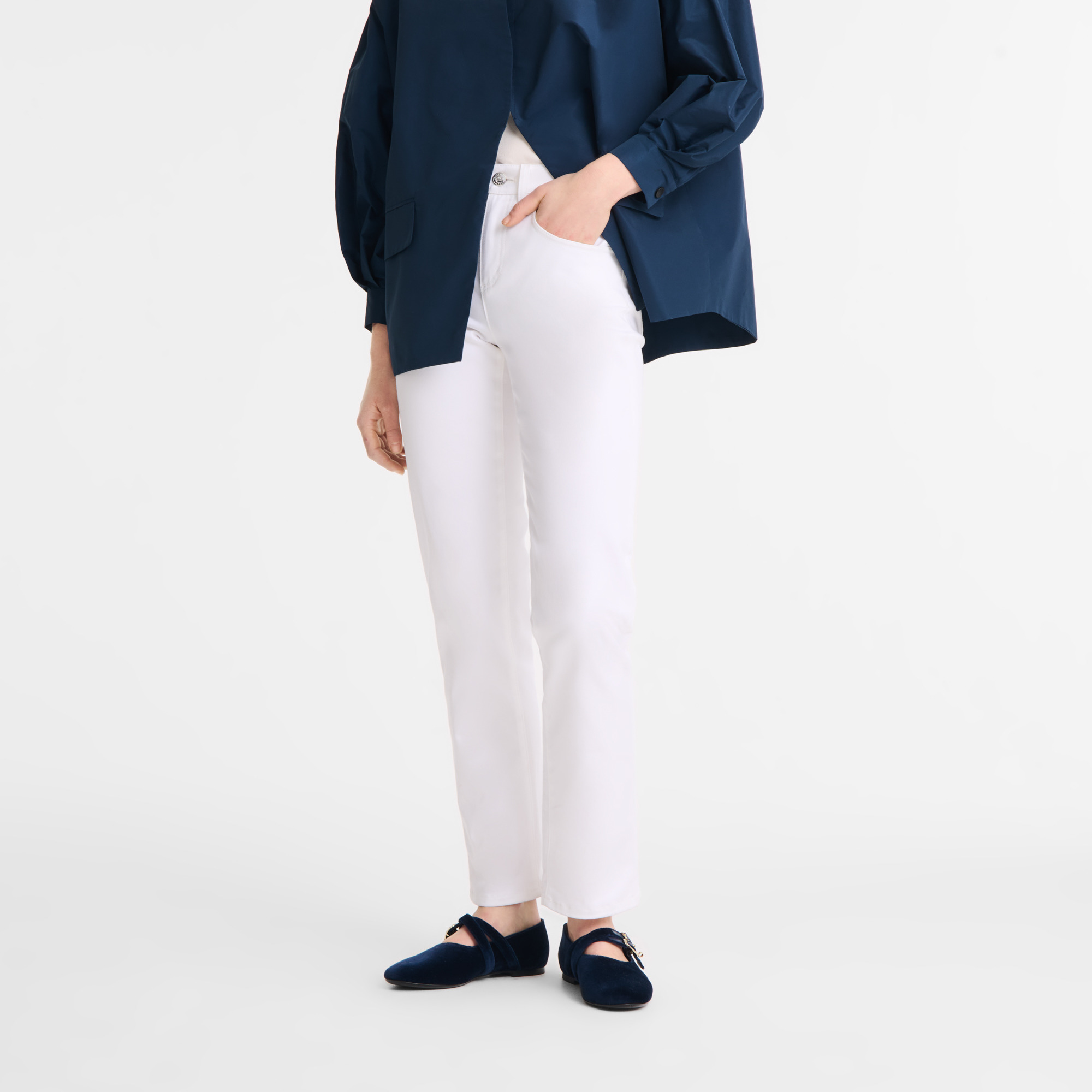 Trousers White - Gabardine - 4