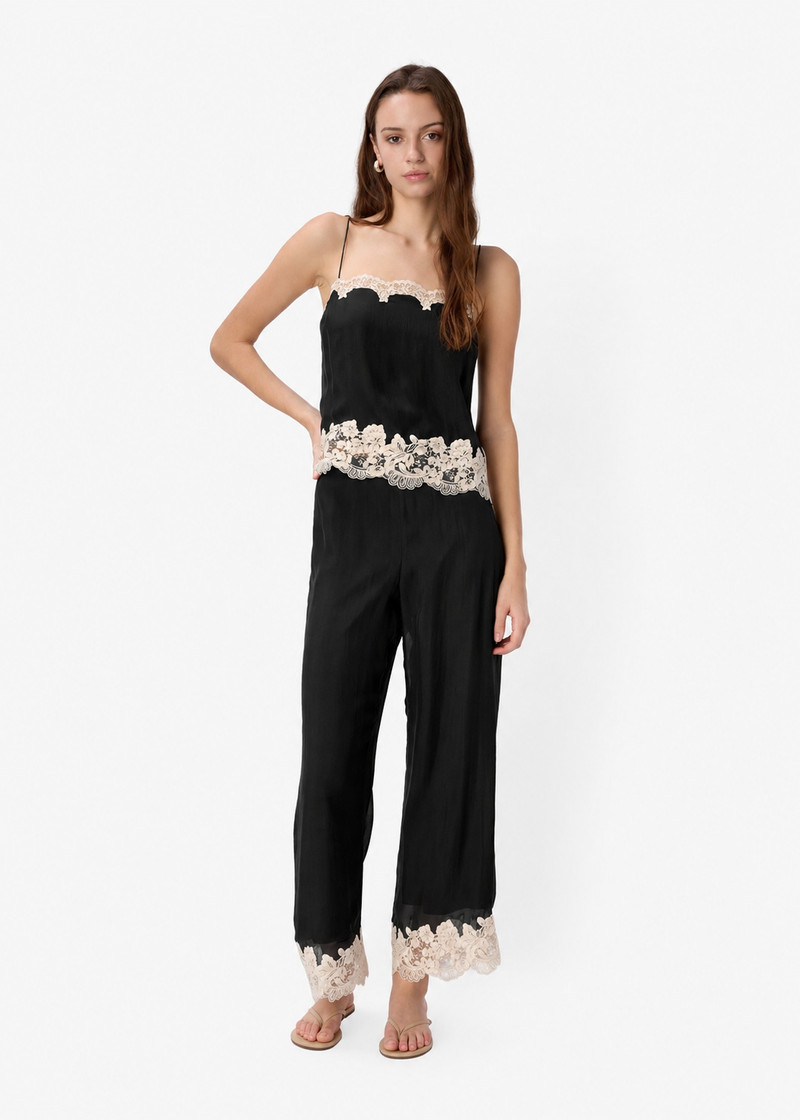 MAIYA SILK CAMISOLE BLACK 3
