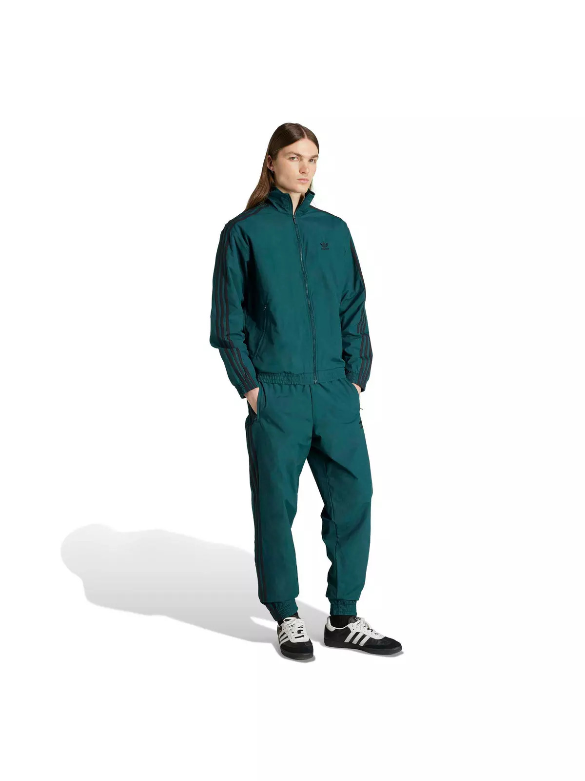 Originals Men's Adicolor Woven Firebird Track Top -Teal - 5