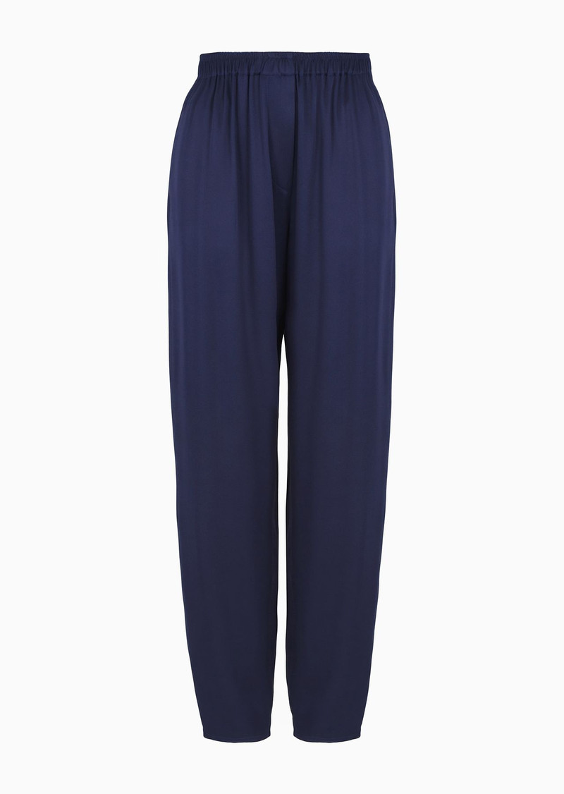 Double silk-satin joggers 1