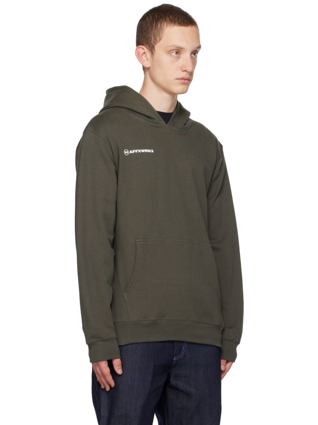Gray Printed Hoodie - 2