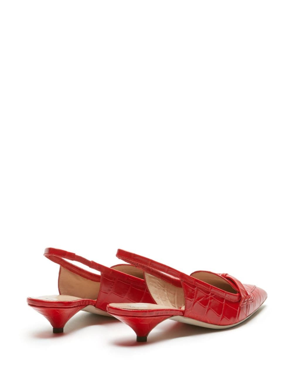 30mm bow slingback pumps - 3