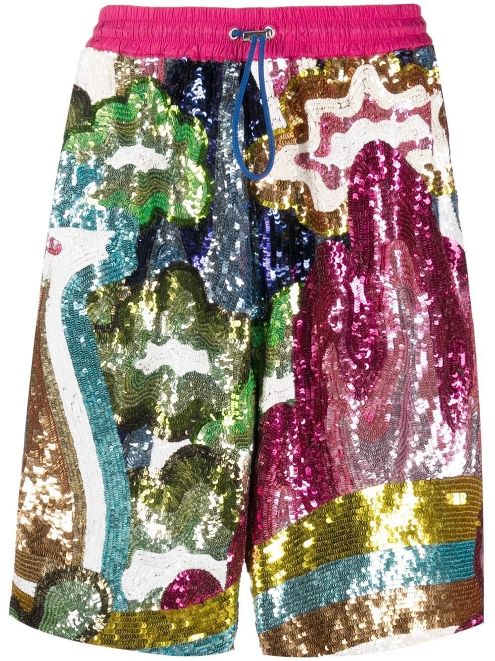 sequinned Bermuda shorts - 1