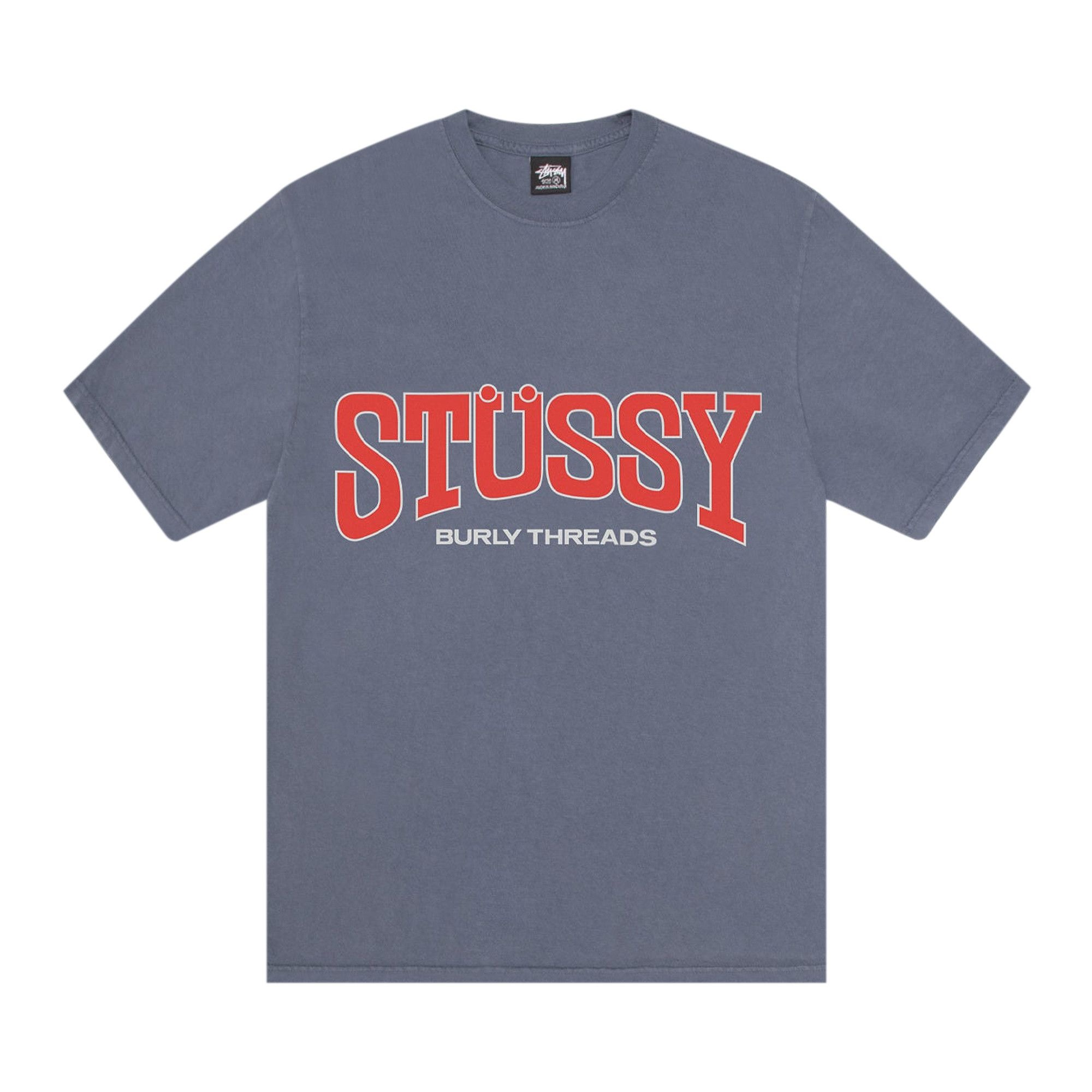 Stussy Burly Threads Tee 'Indigo' - 1