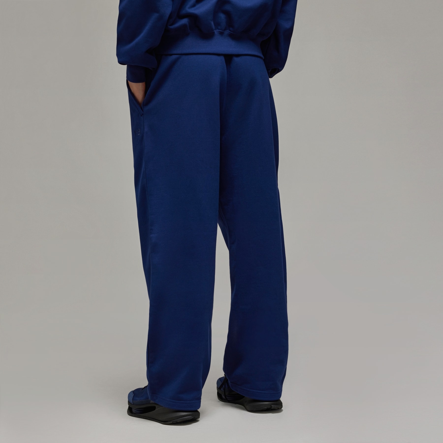 Y-3 French Terry Wide Leg Pants - 3