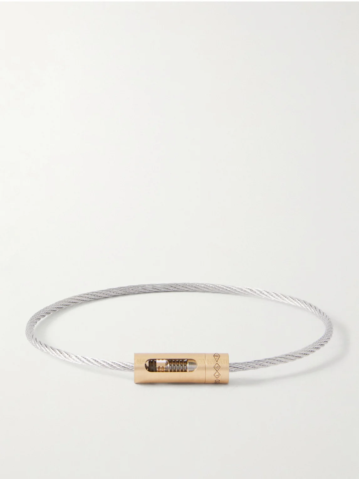 6G 18-Karat Gold, Titanium and Sterling Silver Bracelet - 1