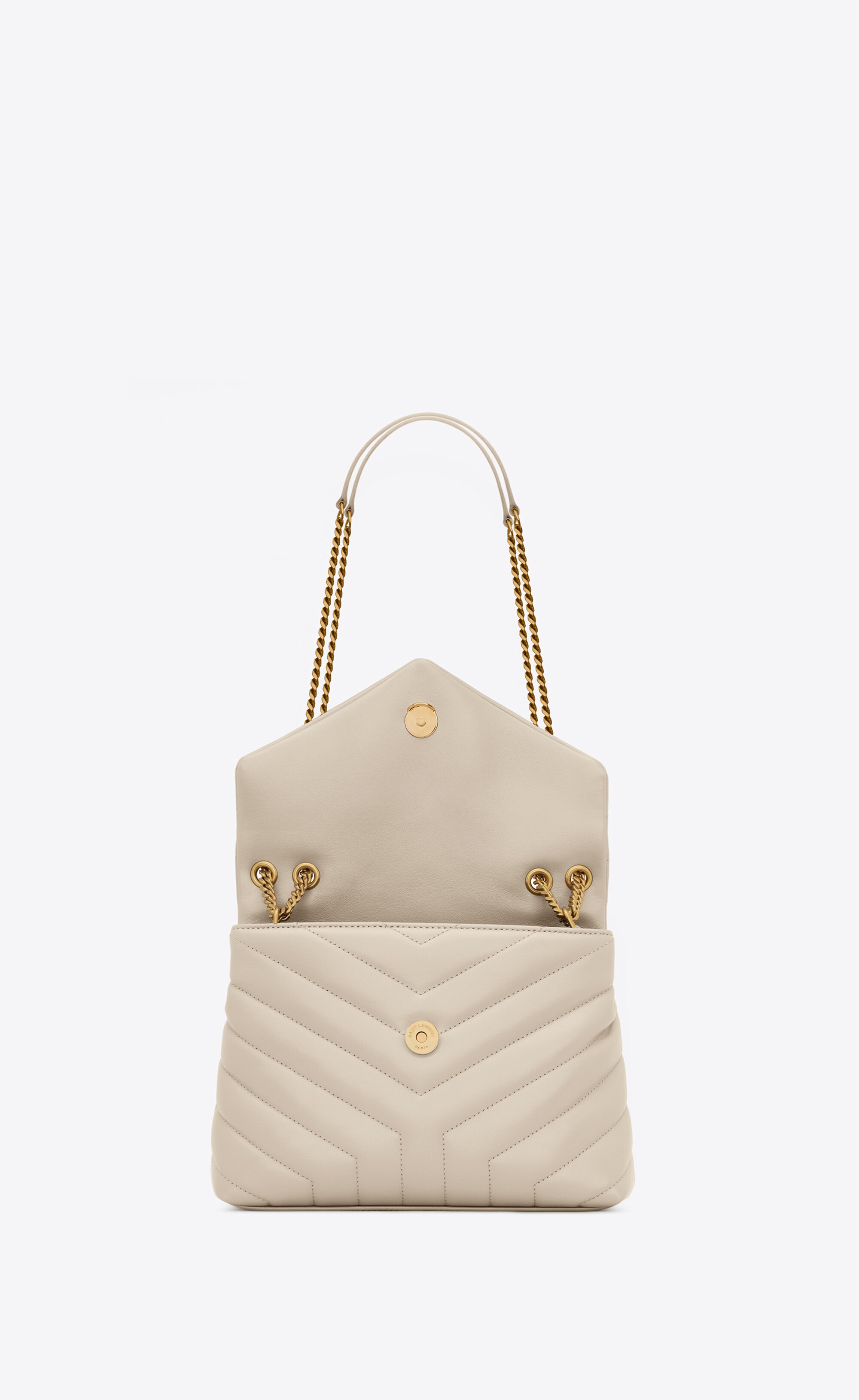loulou small chain bag in matelassé "y" leather - 5