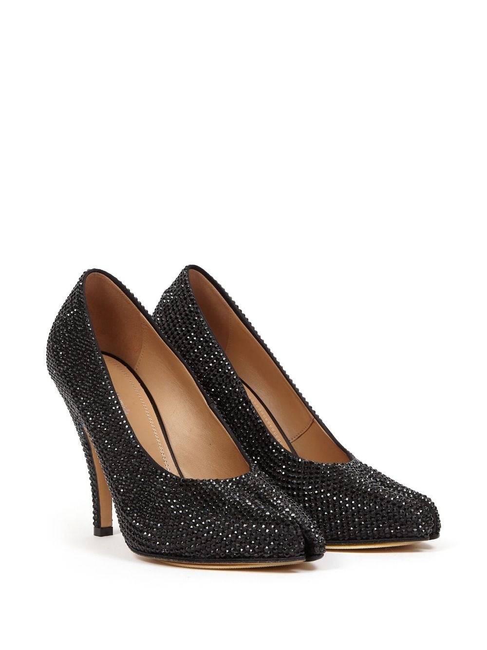 Tabi 110mm rhinestone court shoes - 2