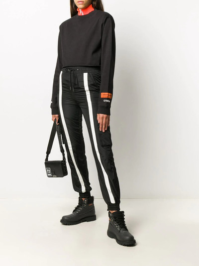 Heron Preston logo patch cropped sweatshirt outlook