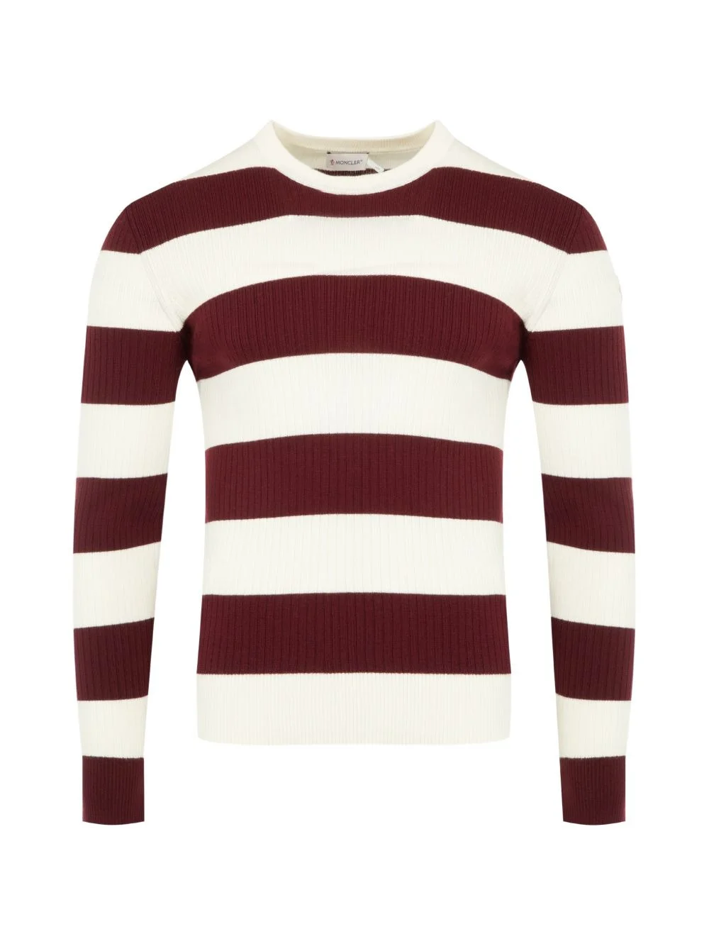 striped crew-neck sweater - 1