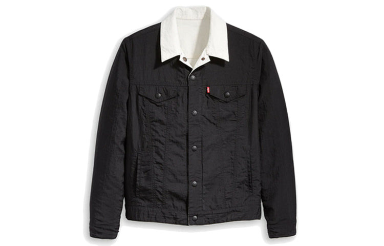 Levi's x Air Jordan Crossover reversible Casual Denim Jacket 'White Black' 56437-0004 - 3